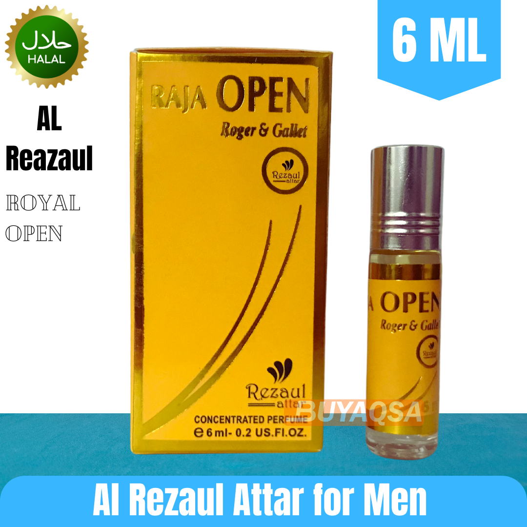 Raja Open Attar for Men long lasting 6 ml