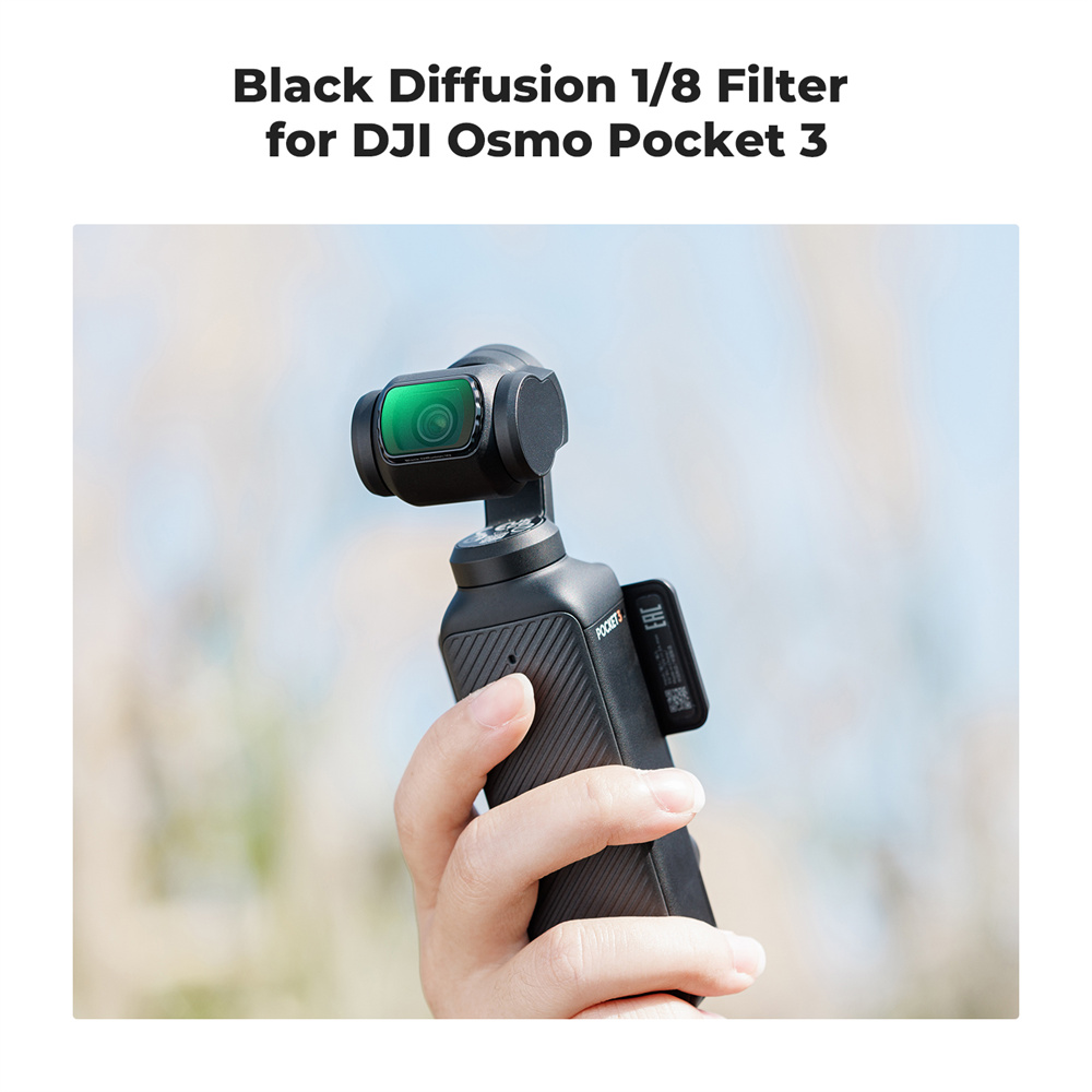 K F Concept Magnetic Black Mist 1/8 Filter Black Diffusion Creative Mist Cinematic Effect Filters for DJI Osmo Pocket 3. 