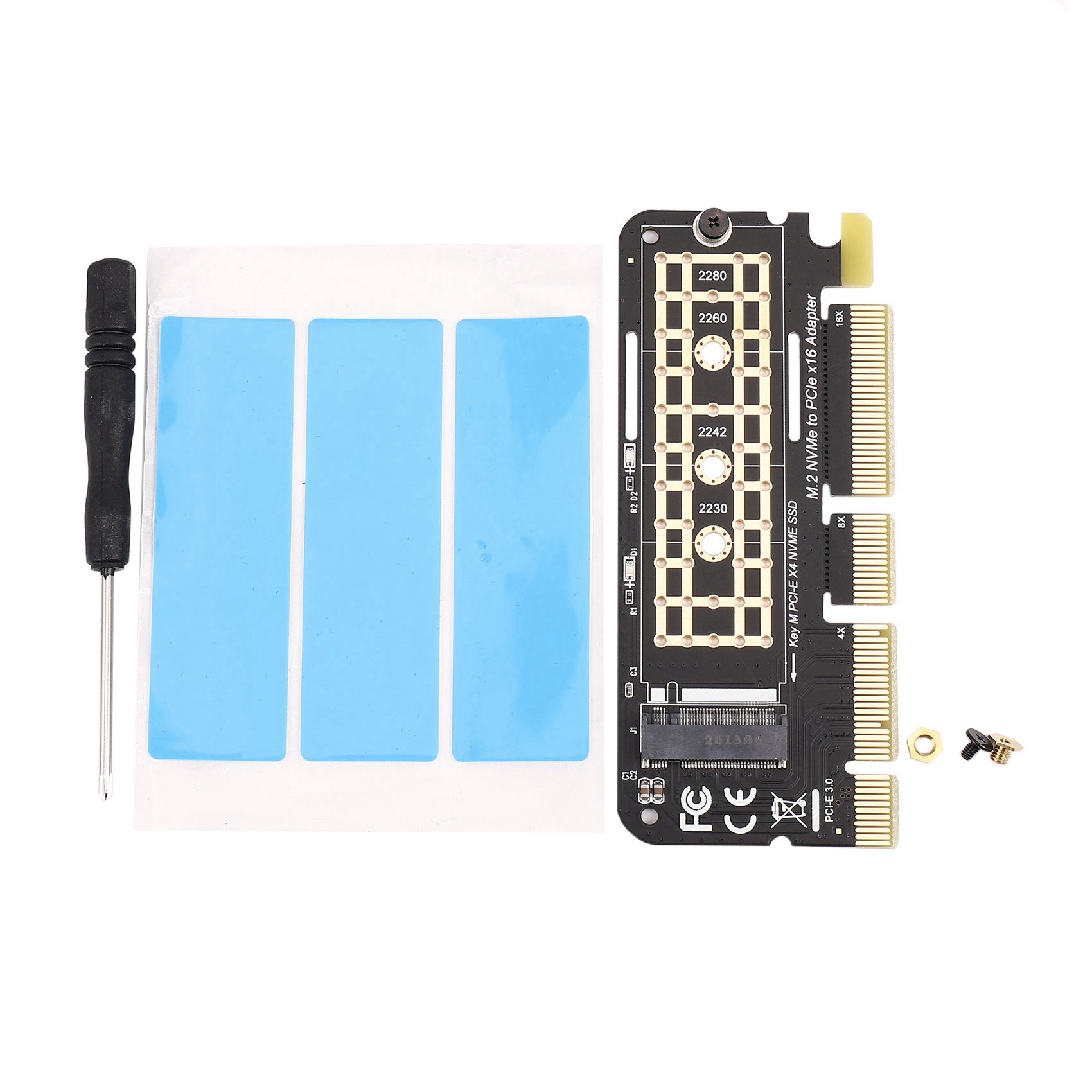 2X M.2 NVMe SSD to PCI-E X16 Converter Card NGFF M-Key M.2 PCIe PCI-Express X4/X8/X16 HDD