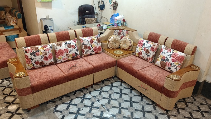Design Corner Sofa Seat Wood L Shape Corner Sofa Set At