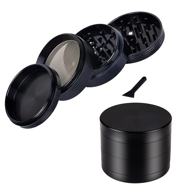 Mini Aluminum Alloy Spice Crusher Hand Muller Pollen Herbal Herb Grinder-Material: Aluminum Alloy Size(H x Dia): 3.5cm x 4cm(Approx.). 
