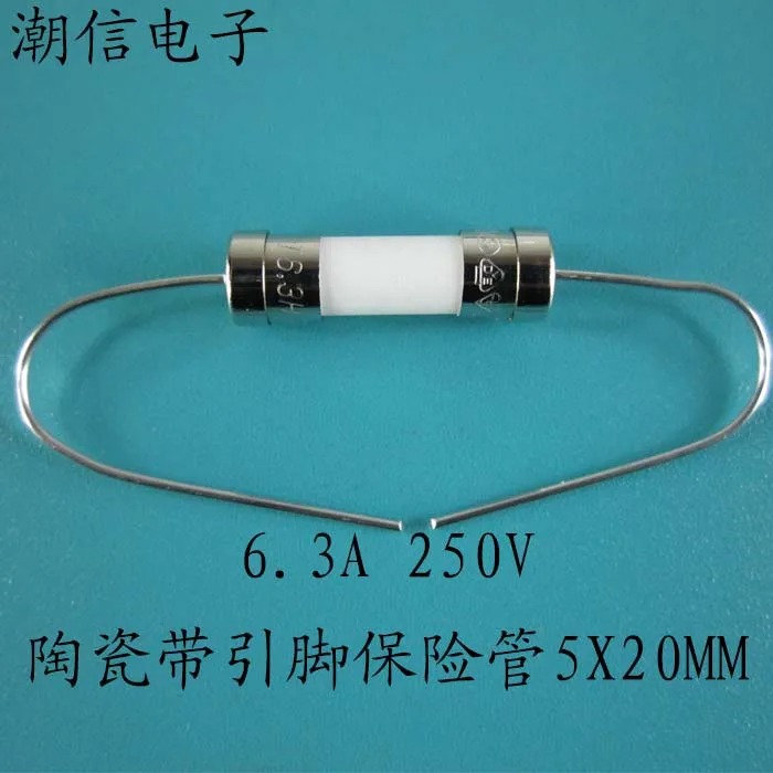 5_PCS Original High Quality T6.3h250v t6.3a250v ceramic belt pin / LCD fuse