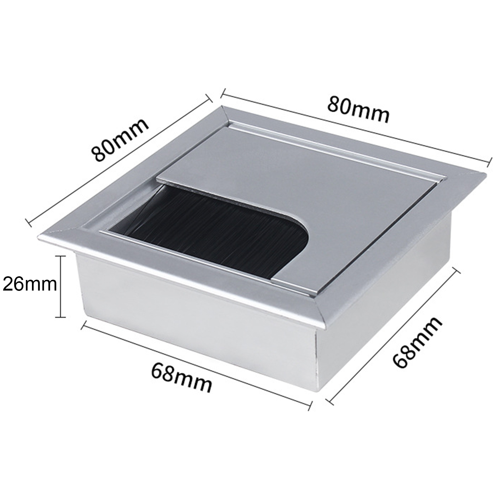 Table Cable Tidy Wide Application Long Lasting Wires Arrange Cable Hole Cover. 