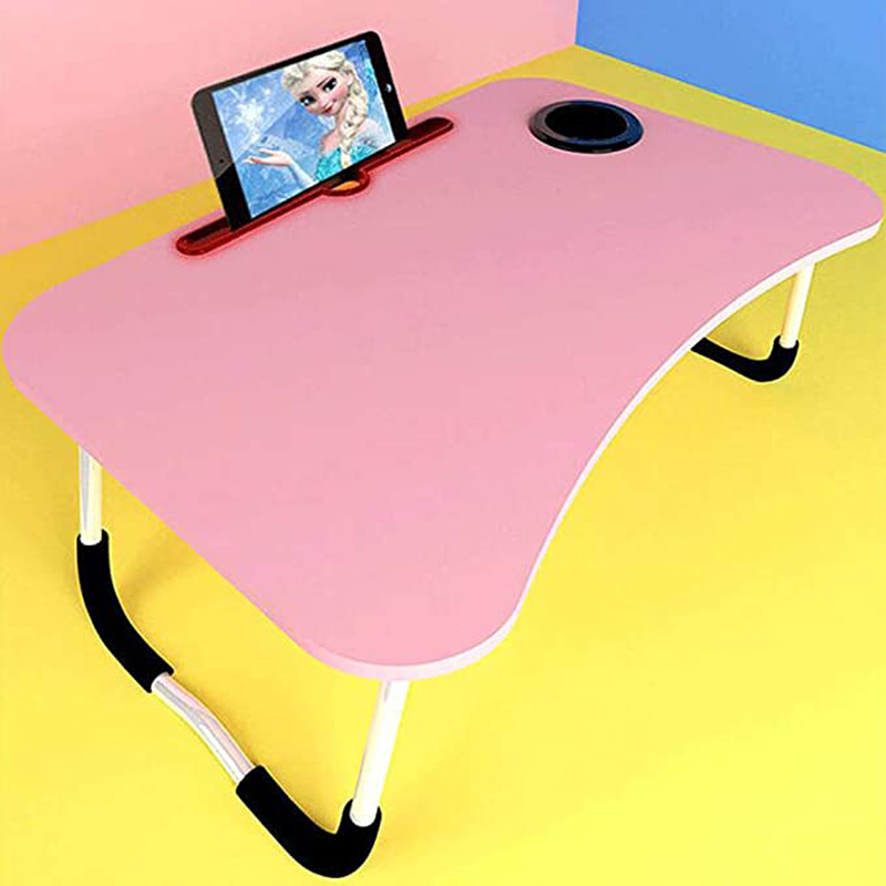 Adjustable Folding Dormitory Lap Desk Portable Bed Laptop Table for Couch and Sofa, Breakfast Tray, Notebook Stand Reading Holder. 