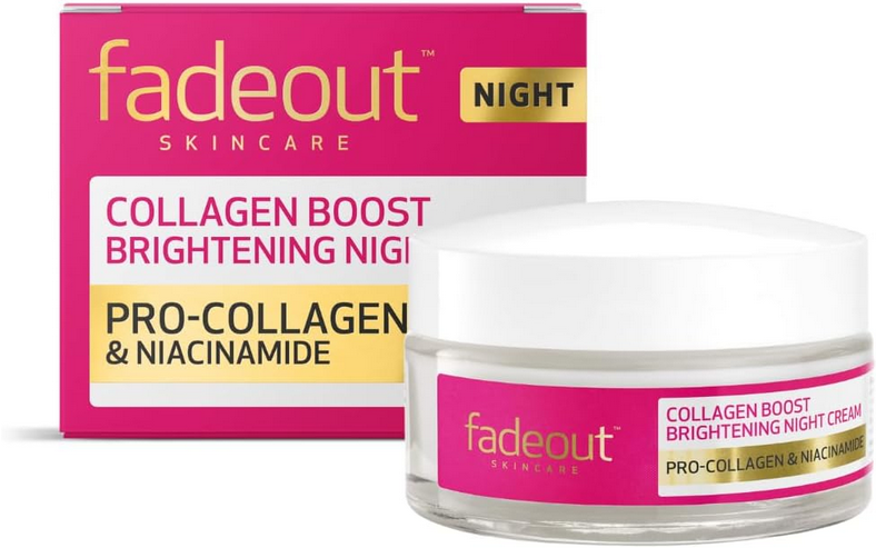 Fade Out Collagen Boost Whitening Night Cream with Pro-Collagen & Niacinamide 50ml
