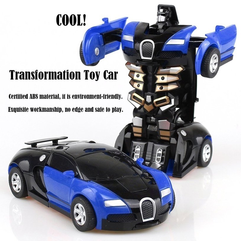 Transformation Toy Car Anime Action Figure Toys Collision Transforming Model. 