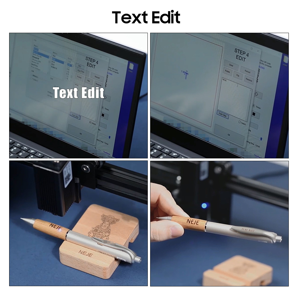 NEJE 3 7W Laser Engraving Machine APP Wireless Control High Speed Mini CNC Laser Engraver Cutter Precise Carver Printer For DIY Craft Logo Making Wood Fabric Paper Cutting. 