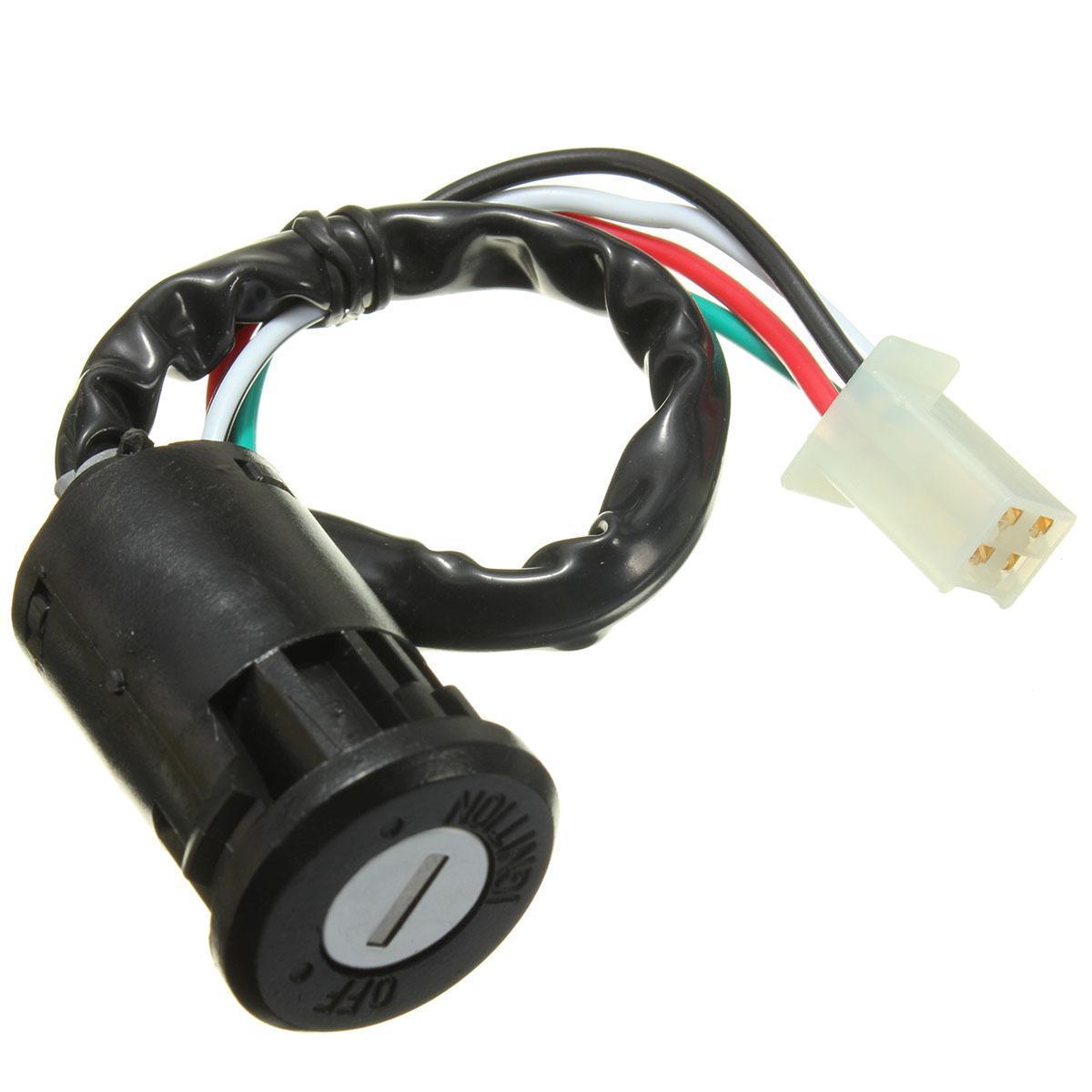 Universal Ignition Barrel Switch 2 Wire Type on off 2 keys Car Trike Motorcycle