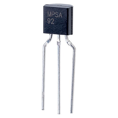 10Pcs- A92 PNP Transistor MPSA92 MPS-A92 PNP Transistor 300V 0.5A Transistor TO-92 Package 3Pin Leads PNP Silicon Bipolar Junction Transistor BJT. 
