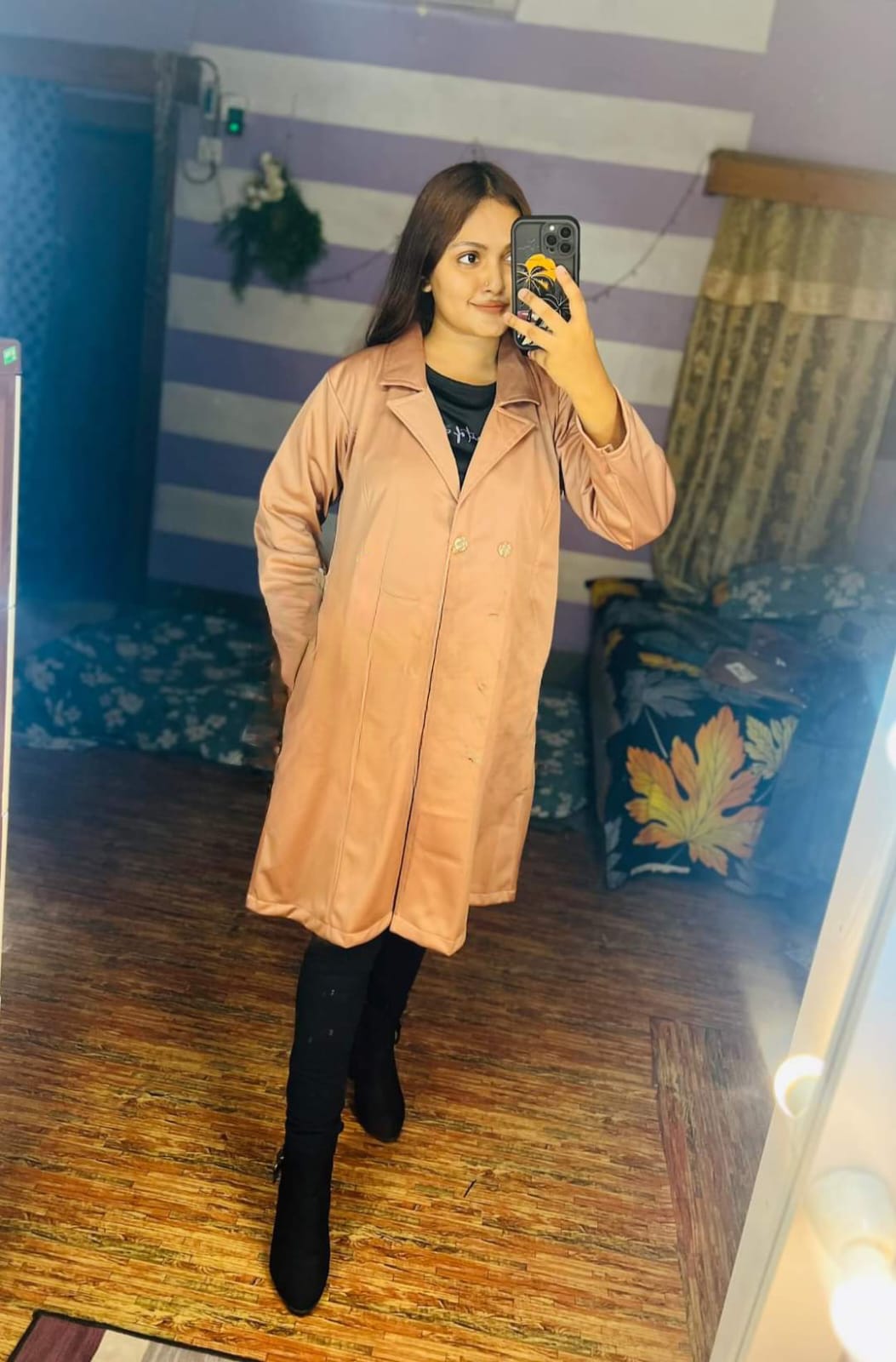 sachin and babi light blue dress What to wear in Lapland and Finland in winter main image 1