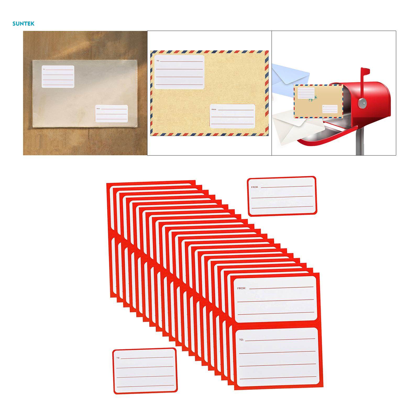 to from Return Address Mailing Labels, Mailing Labels Stickers Universal Blank Mail Shipping Label for School Office 50 Sheets. 