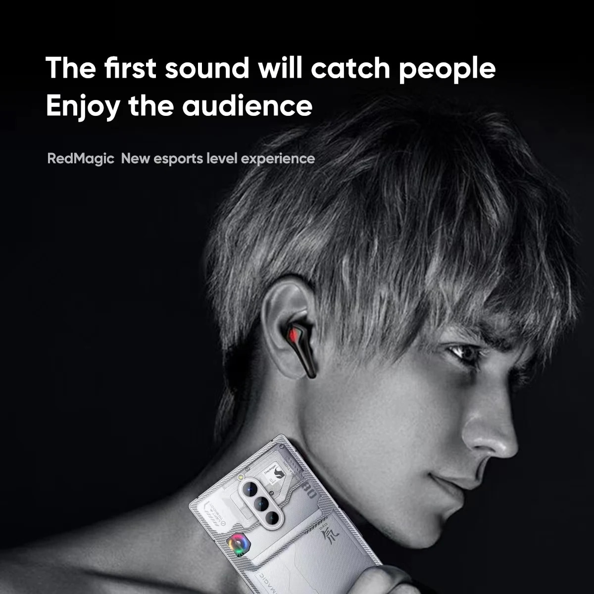 Original Global Version NUBIA RedMagic TWS Gaming Earphone Wireless Bluetooth Cyberpods RedMagic DAO TWS Earbuds 39ms low latenc. 