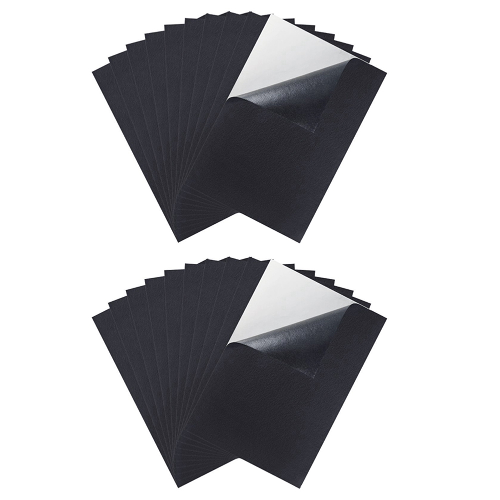 Fabric Sticky Back Sheets-20 x adhesive felt sheet-black. 