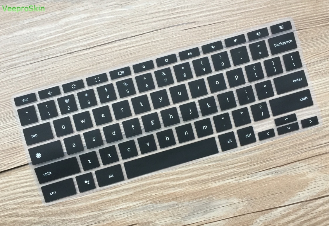 【happy one】For Google 12.3" Touch-Screen Chromebook(2017 Released) Keyboard Skin Layout Ultra Thin Clear Keyboard Cover. 