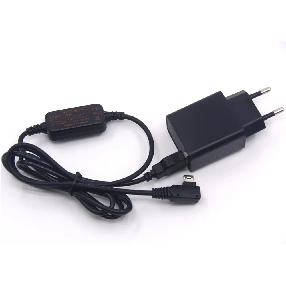 Fast Charger+USB DC Cable AC-PW10AM for Sony A77 II A99 A100 A200 A290 A330 A380 A390 A450 A500 A700 A850 Camera. 