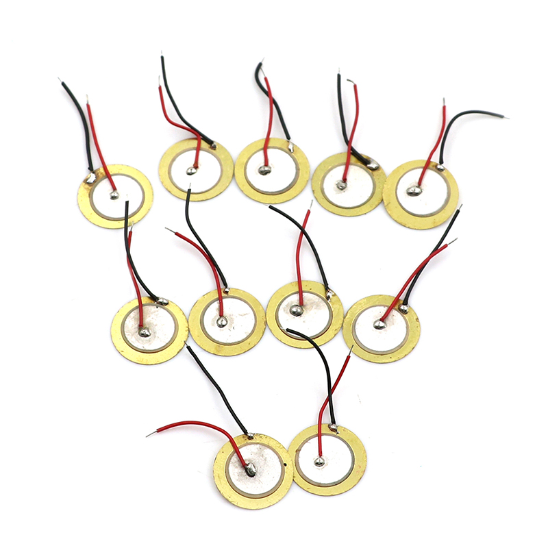 10 Pcs Piezoelectric Piezo Ceramic Wafer Plate Dia 15mm For Buzzer