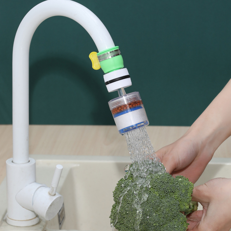 360 Degree kitchen tap water purifier With Changeable Filter Universal Faucet Connector Extender Water Saving Clean Tap