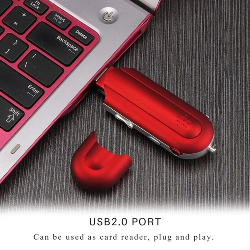 USB MP3 Player Portable Music Player Digital LCD Screen 4G Storage FM Radio Multifunction MP3 Music Player USB Stick K1KF. 