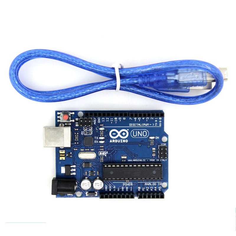 DIP UNO Arduino Uno R3 Development Board Microcontroller Based On ATmega328 With USB Cables For Arduino Electronics Circuitry & Parts. 