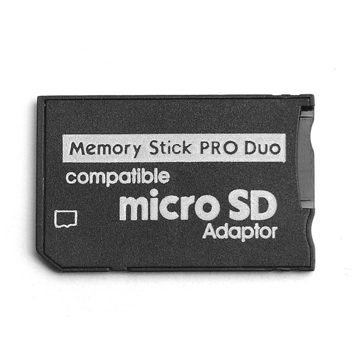 Memory Stick Pro Duo Adapter, Micro-SD/Micro-SDHC TF Card to Memory Stick MS Pro Duo Card for Sony PSP Card Adapter
