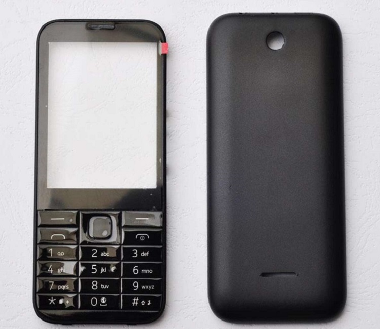 New Case For Nokia 225  Facing Front Frame Keypads Battery Rear Door Back Cover casing. 