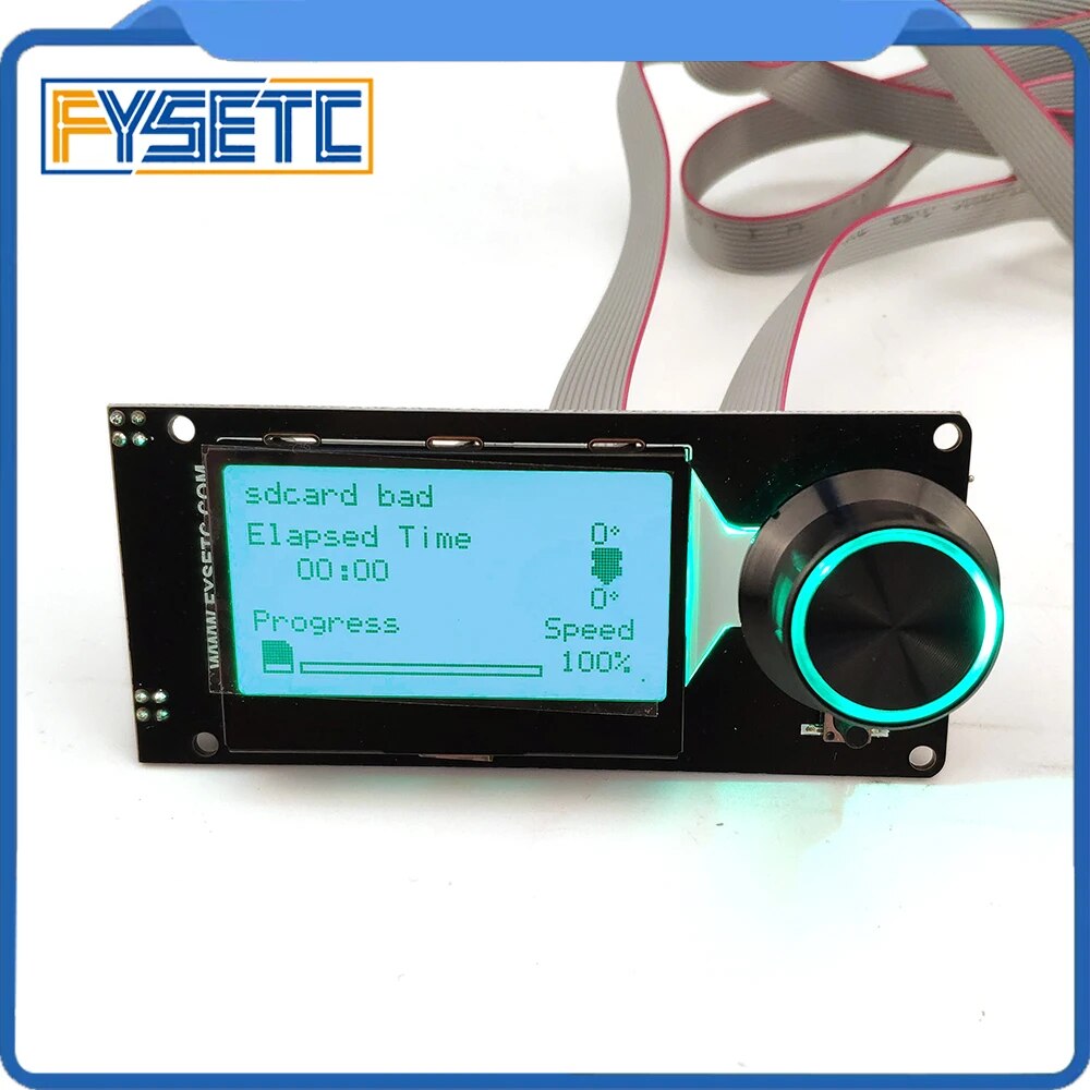 Type C mini 12864 v1.2 MINI12864 LCD Screen Smart Display Black on white Supports Marlin DIY With SD Card 3D Printer Accessories. 