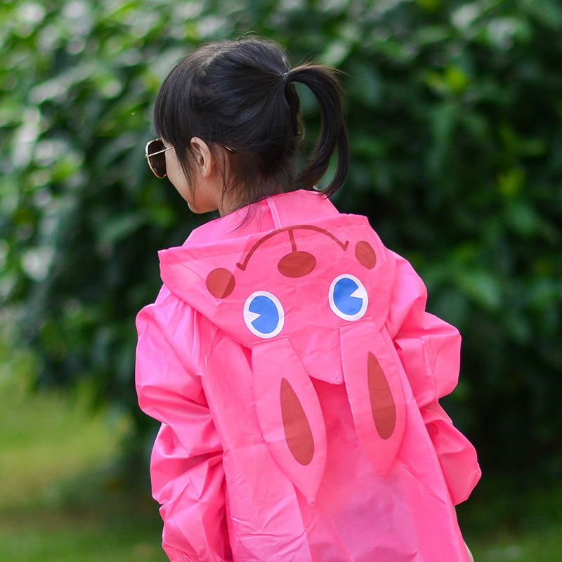 Factory new children's raincoat wholesale poncho kids raincoat waterproof oxford cloth clothes children's one-piece raincoat +. 