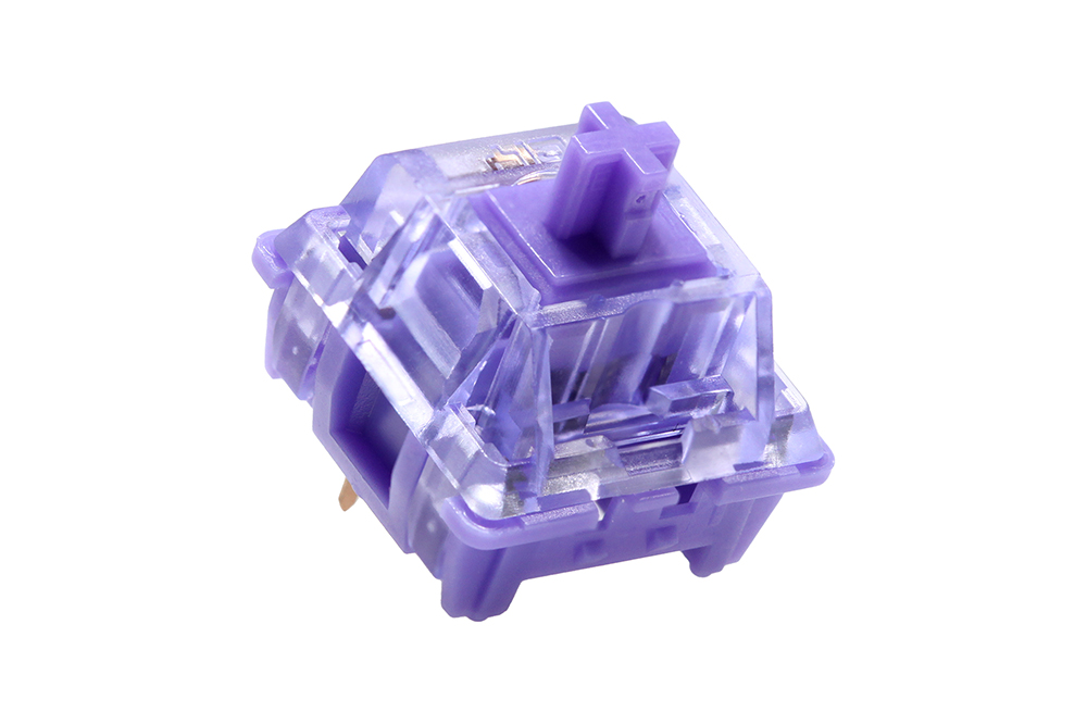 CIY Asura Switch Pre Advanced Tactile Switch 50g for Gaming Mechanical Keyboard Long Spring PC POK Nylon Lubed 50M Purple
