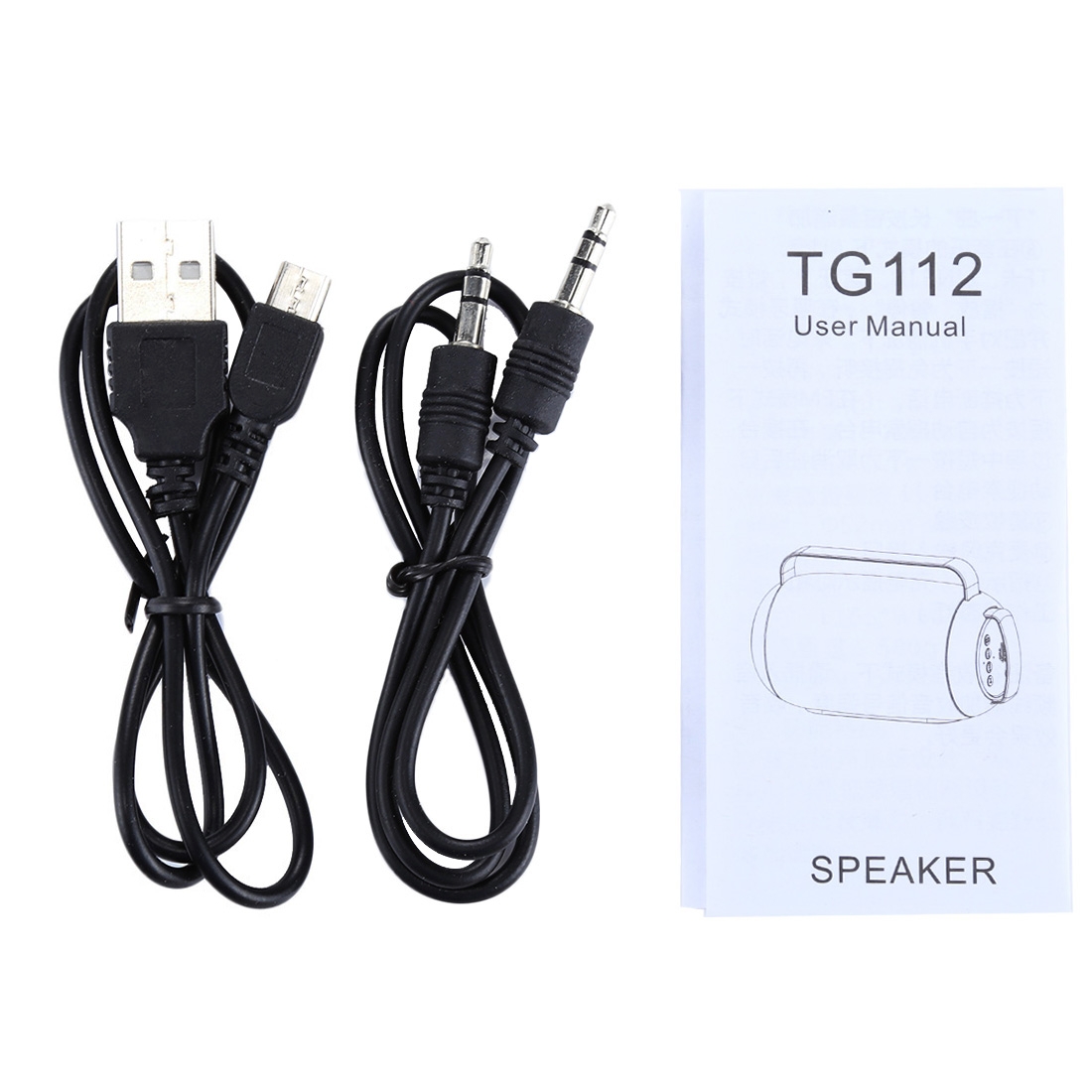 T&G TG112 Portable Bluetooth Speaker, with Mic & FM Radio Function, Support Hands-free & TF Card & U Disk Play. 