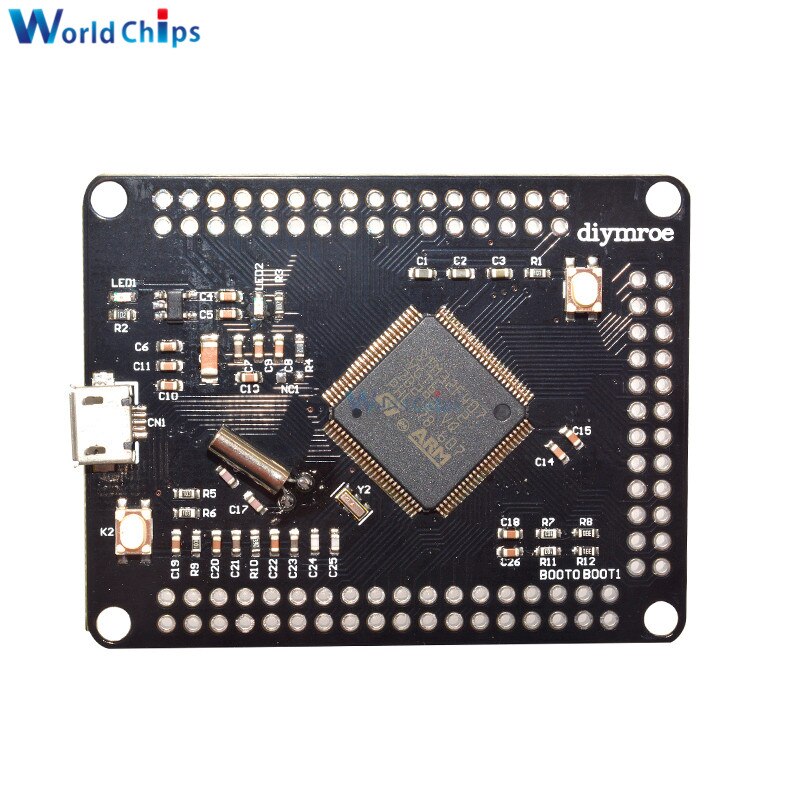 【happy one】STM32F407VGT6 Discovery ARM Cortex-M4 32bit MCU Core CPU FPU Core Development Breakout Micro USB diy electronic. 