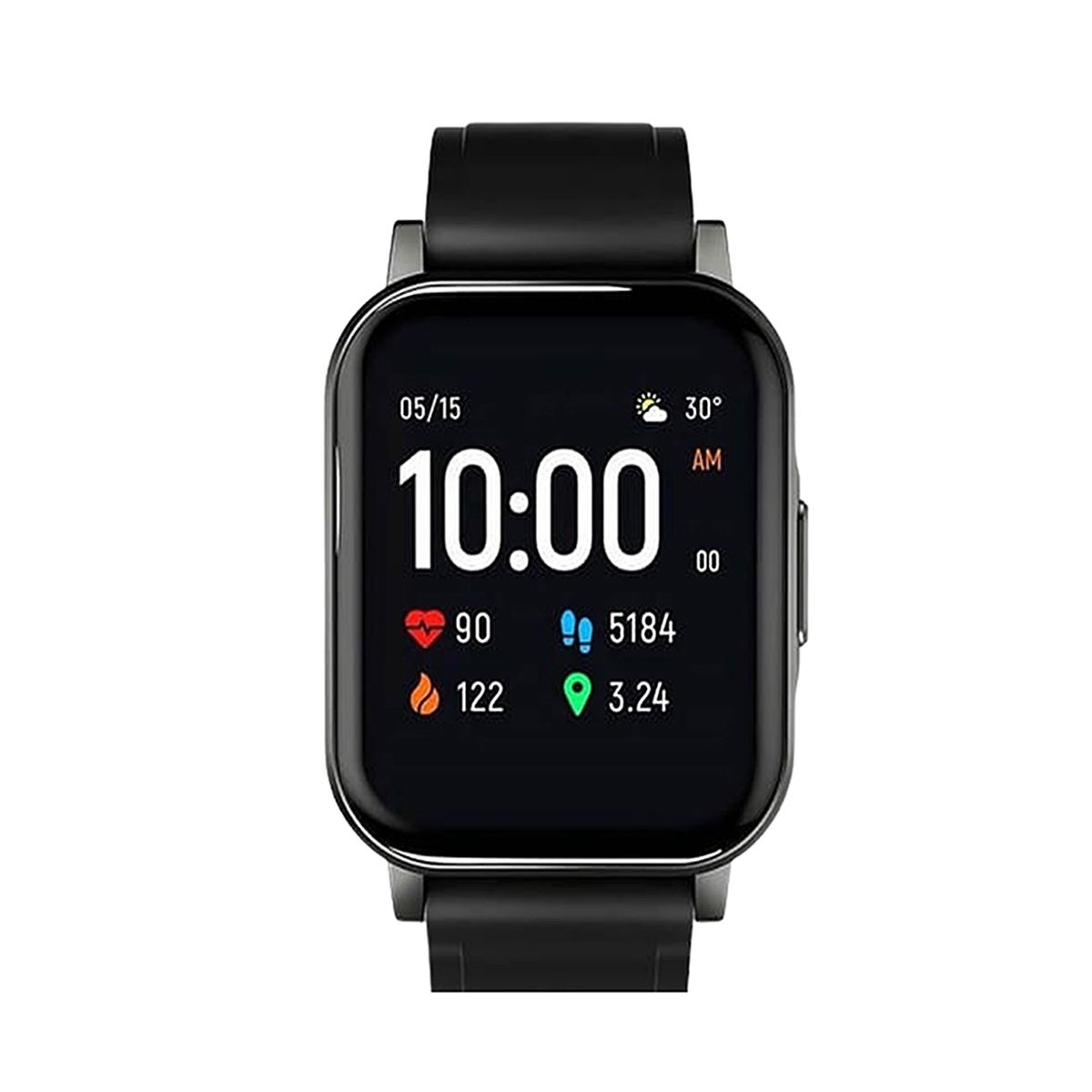 Xiaomi Haylou LS02 Touch Screen Square Shape Smart Watch Black