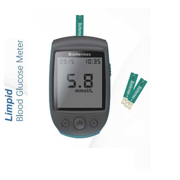BioHermes Limpid Blood glucose monitoring Meter with 25 test strips. 