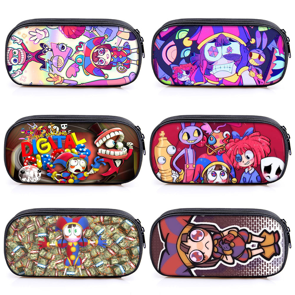 New F Cute The Amazing Digital Circu Jax Pomni Pencil Cae chool Pencil Box Make Up Bag chool upplie tationery Pencil Bag. 