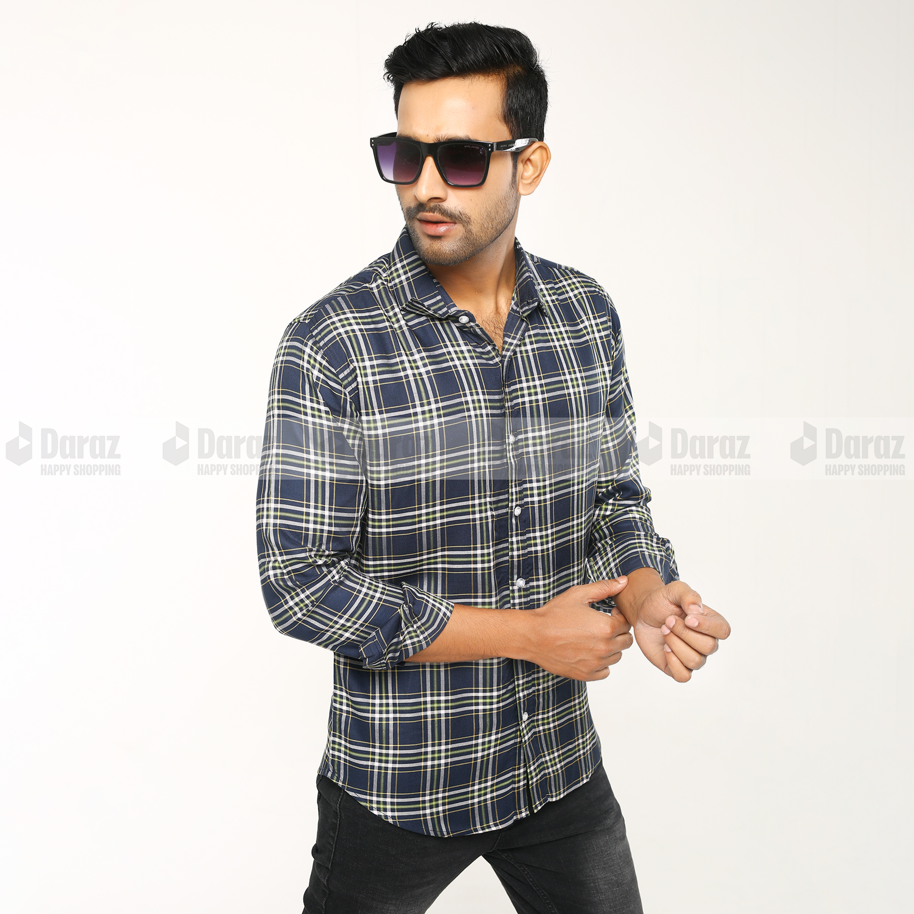 Garment's Cotton Soft Summer Collection Full Sleeve Multicolor Casual Check Shirt For Men ( Casual Check Shirt For Men Fine Tex Bd Shirt for Men)