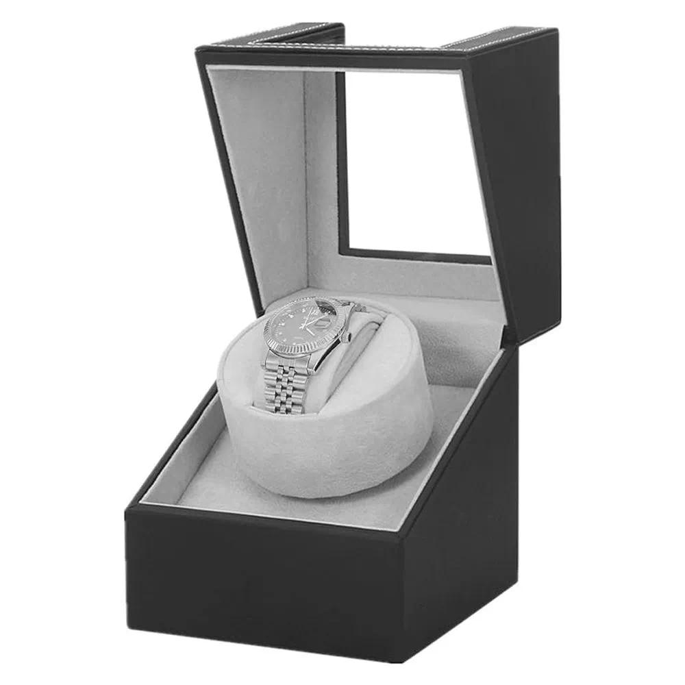 Automatic rotating wooden watch box suitable for mechanical watches