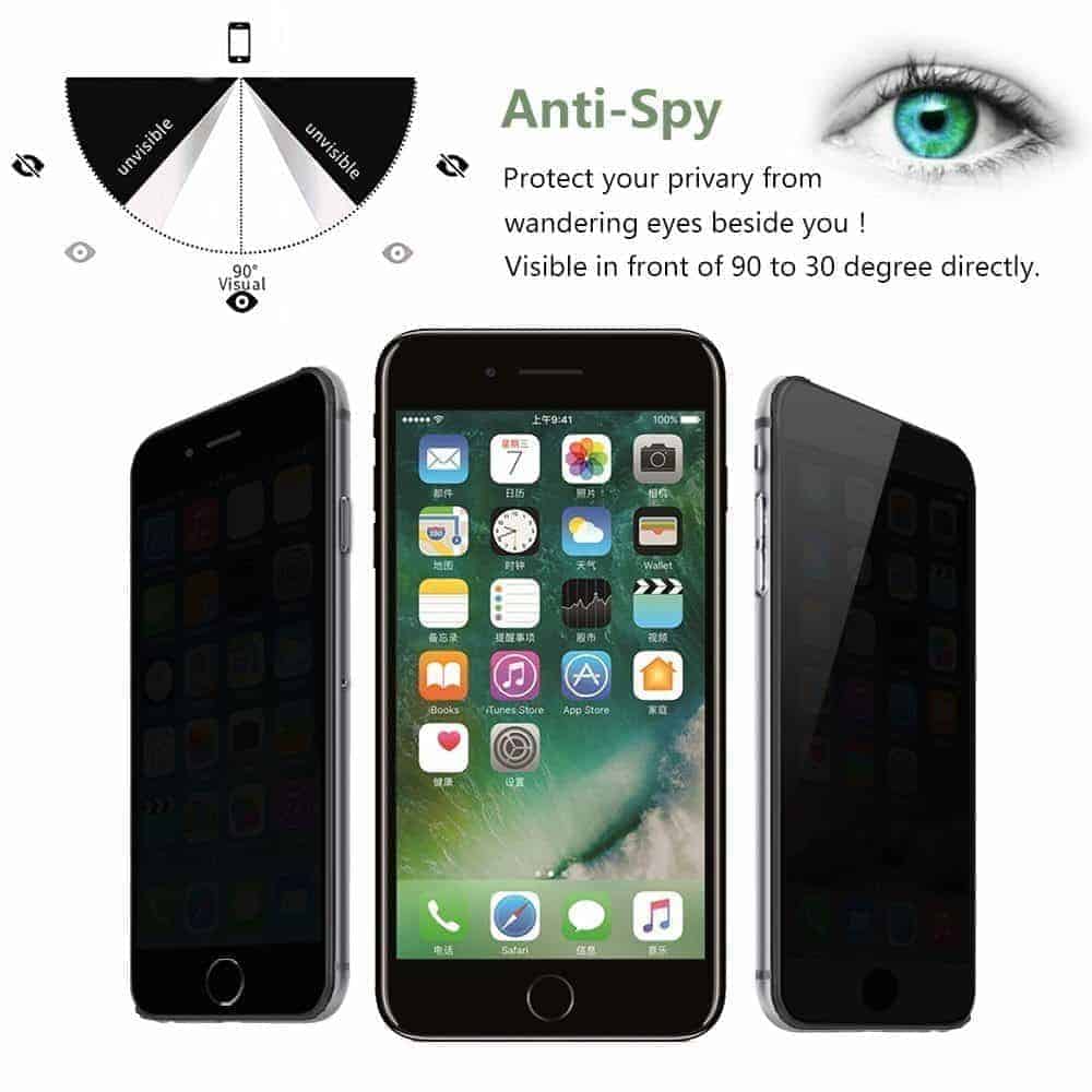 PREMIUM PRIVACY TEMPERED GLASS SCREEN PROTECTOR FOR APPLE IPHONE 15 PRO MAX / 14 PRO / 13 PRO / 13 MINI / 12 PRO MAX / 12 PRO / 12 / 12 MINI / 11 PRO MAX / 11 PRO / 11 / XS MAX / XS / XR / X / 8 PLUS / 7 PLUS / 6S PLUS / 6 PLUS / 8 / 7 / 6S / 6 / SE 2020. 