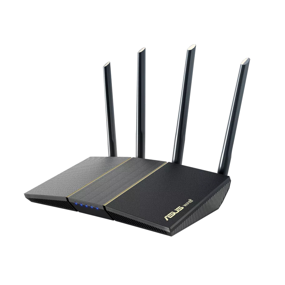 ASUS RT-AX57 AX3000 Dual Band WiFi 6 Router -  Antenna: External antenna x 4 - Band: 2.4GHz, 5GHz - Mbps: 2402 Mbps+ 574 Mbps - 4 Antenna - Best router. 