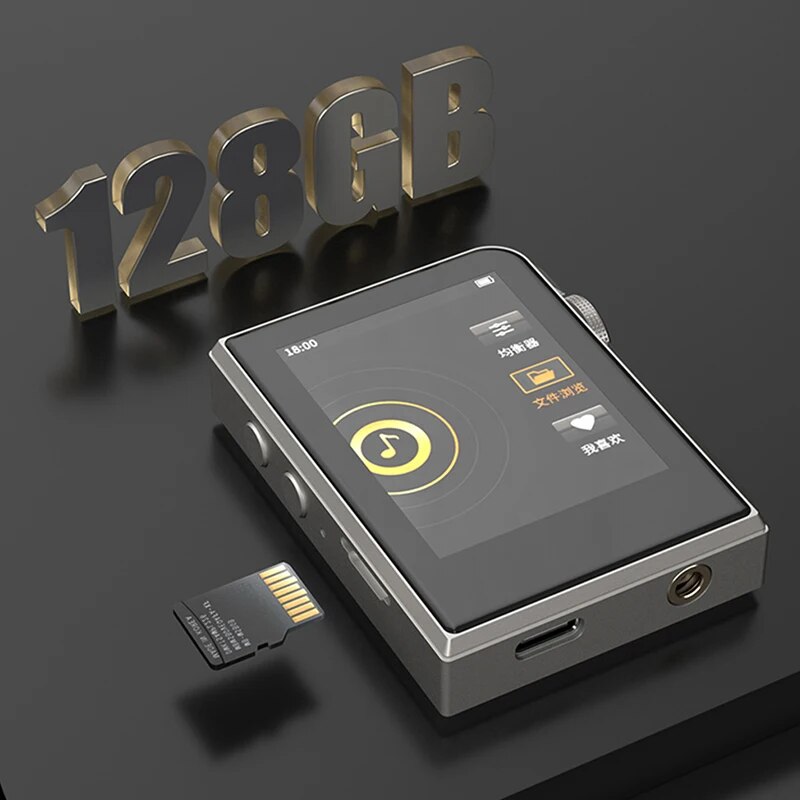 RUIZU A58 Bluetooth MP3 Player HiFi Music Player DSD256 Lossless Decoding Walkman Support EQ Equalizer E-book Stopwatch TF Card. 