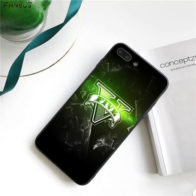 CBI GTA 5 grand black soft shell phone case Capa for iPhone 13 12pro Max 11 pro XS Max 8 7 6 6s Plus X 5 5S se 2020 XR. 