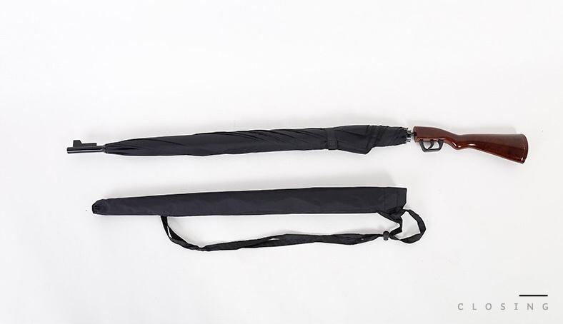 Creative Rifle Umbrella Long Handle Large Straight Cool Umbrellas Formen Automatic Open. 
