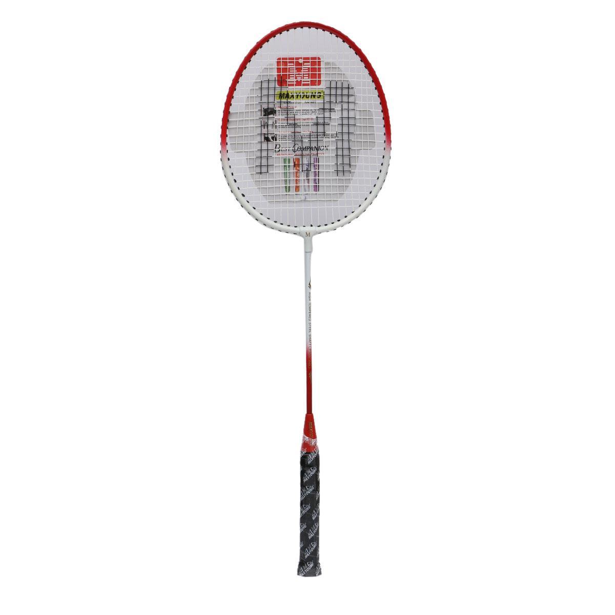 Max-Young Badminton Racket - White/Red - Stylish Design For Improved Playability And Aesthetic Appeal