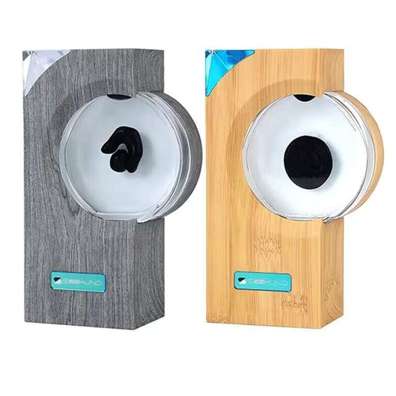 Venom Music Rhythm Light Wood Magnetic Fluid Pickup Desktop Speaker Partner Music Pickup Creative Ornaments Decompression Toy. 