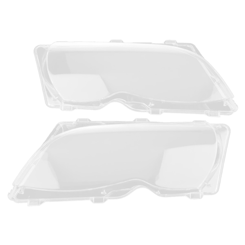 Car Front Headlight Lens Cover Light Lampshade Front Headlight Lampshade for 3 Series E46 4 Door 2002-2005 Headlight Housing