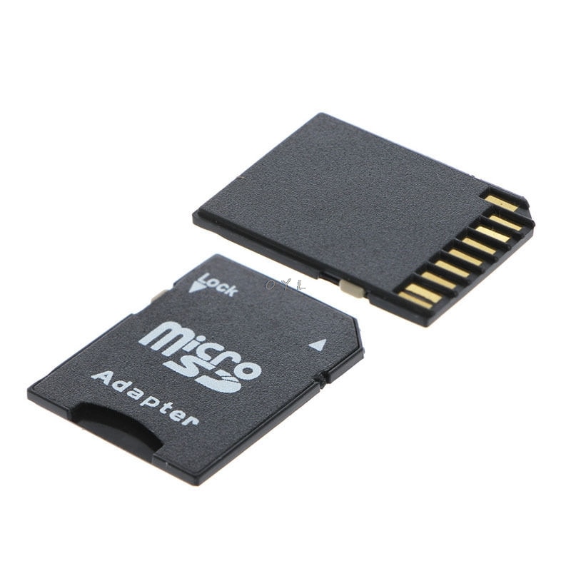 10Pcs Micro SD TransFlash TF To SD SDHC Memory Card Adapter Converter Black. 