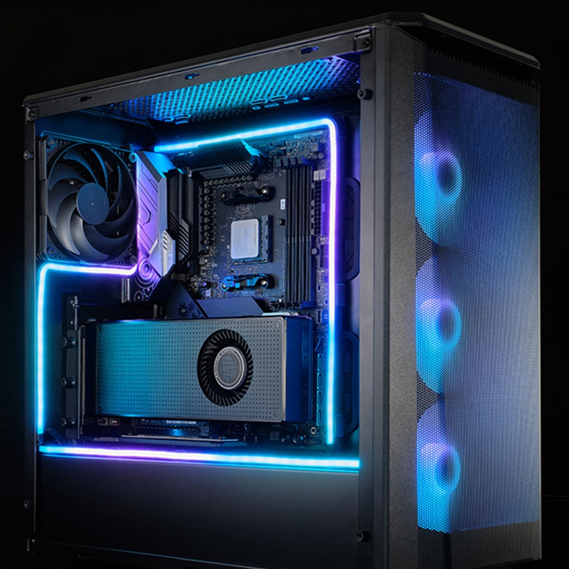 PHANTEKS M5 Light Strip ARGB Neon Computer Case Decoration Led Strip 5V 3PIN Light Header AURA 550mm. 