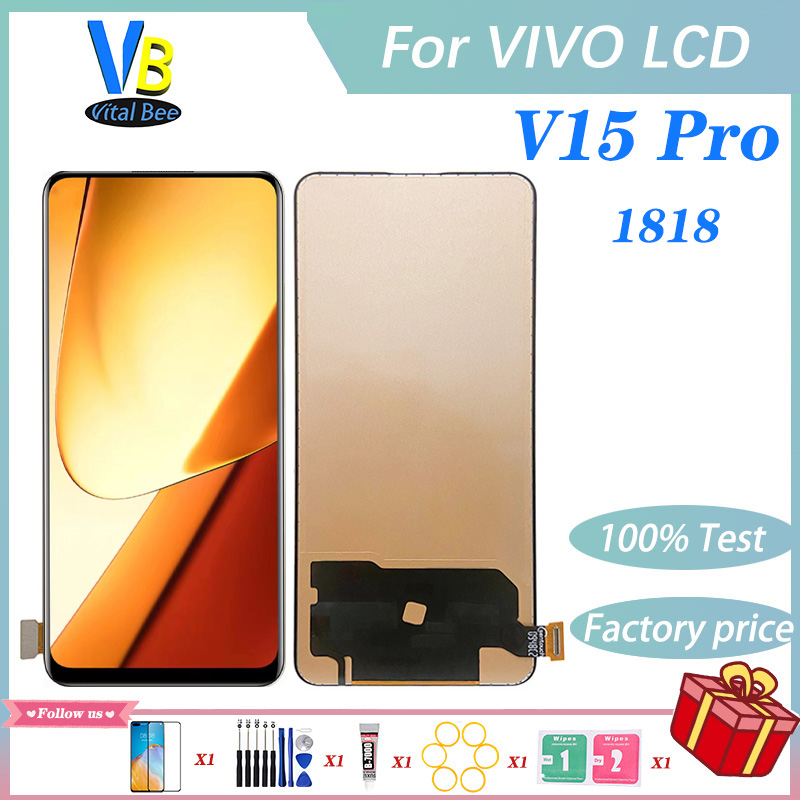 For VIVO V15 Pro LCD Display Touch Screen Digitizer Assembly 1818 vivo 1818 Replacement No Dead Pixel