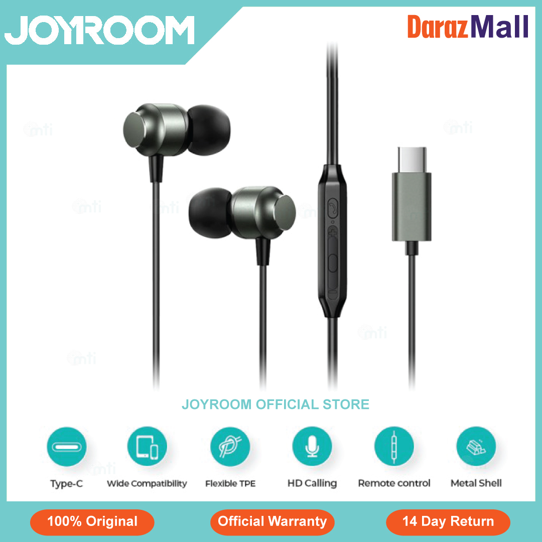 JR-EC06 TYPE-C Series In-Ear Metal Wired Earbuds type c earphone type c headphone