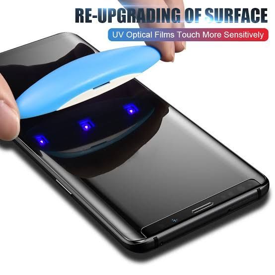 Tempered Glass for Samsung Galaxy S10 Plus Advanced Border-less Full Edge to Edge UV Screen Protector with installation kit. 