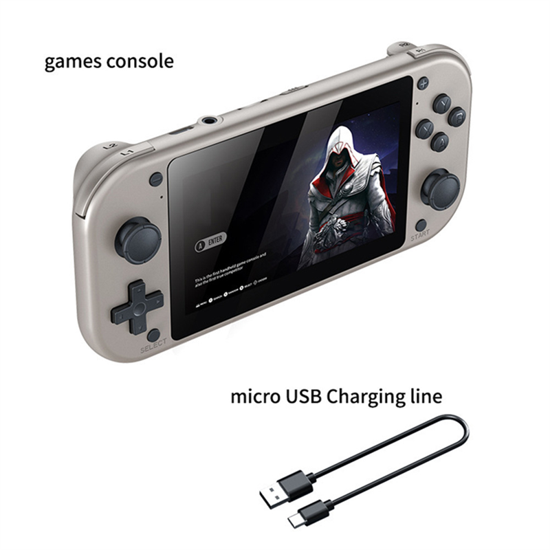 M17 Handheld Game Console 4.3 Inche Lcd Display Quad-Core Cortex-A7 Upto1.2Ghz 25 Kinds of Classic Simulators Play-128G Reusable Easy to Use. 