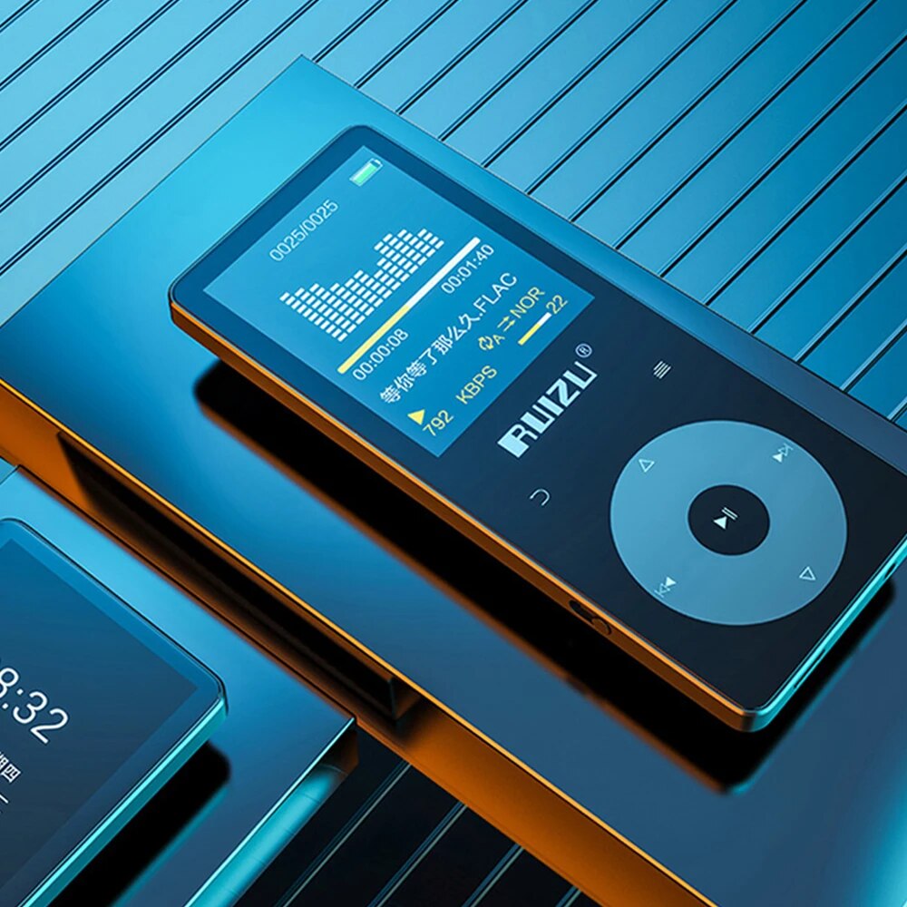 RUIZU Hifi Music MP3 Player With 5.0 Portable Smart Touch Audio Video Player Support Speaker TF Card E-book Recording Walkman. 